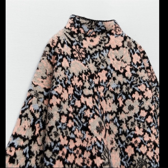 ZARA FOORAL JACQUARD KNIT SWEATER LIMITED EDITION | SIZE: M | NWT - Picture 6 of 8